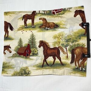 5/$35 Vintage Horse Print Pillow Case